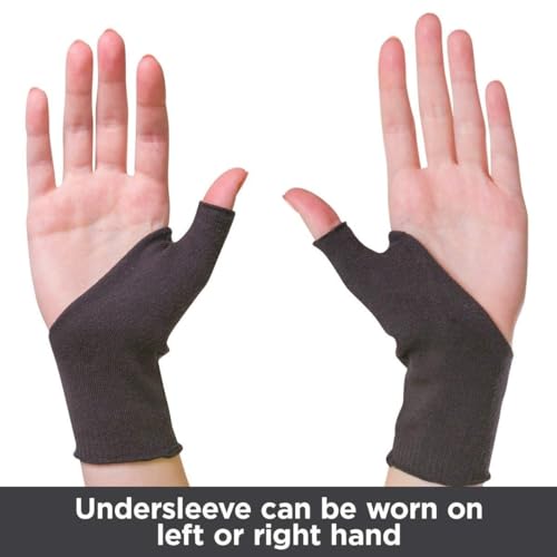 BraceAbility Undersleeve for Plastic Thumb Splint | Soft Protective Hand Sock to Wear Under Thumb & Wrist Braces