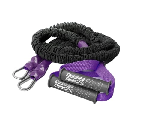 Crossover Cords - Shoulder Resistance/Exercise Bands - Perfect for Warmups, Arm Care, Rotator Cuff Exercise or Physical Rehab from Injury - One Set of 2 Cords - Crossover Symmetry - color: 7 lbs