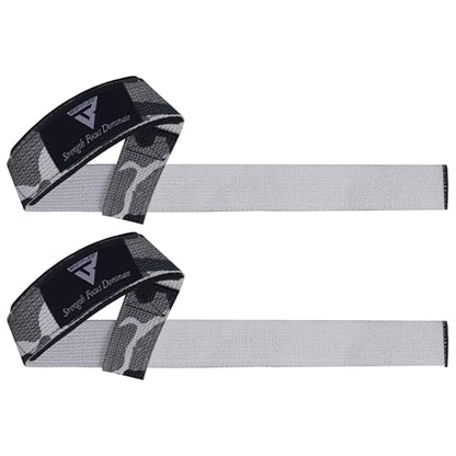 Weight Lifting Straps,Powerlifting Deadlifting, Anti Slip 60CM Hand Bar Grip, 5MM Neoprene Wrist Support, Heavy Duty Weightlifting Bodybuilding Workout - color: Camo