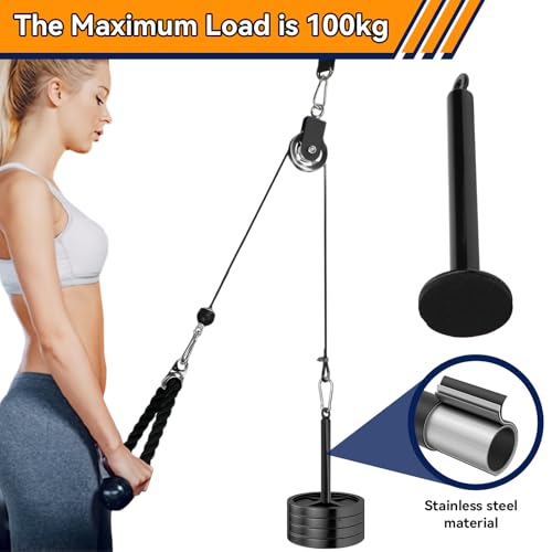 2 PCS Weight Loading Pin, Heavy Duty Gym Loading Pin Stainless Steel Fitness Equipment Weight Barbell Support Frame for Muscle Strength Training - size: 20 diameter * 220 mm