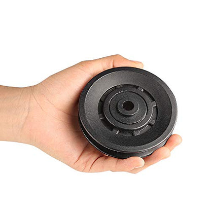 90mm Universal Bearing Pulley Wheel for Cable Machine Gym Equipment Part Garage Door (6 PCS) - color: 90mm-6 PCS-P