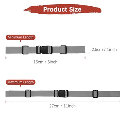 Backpack Chest Strap Adjustable Sternum Straps for Backpack Replacement & Hiking & Jogging - color: Grey