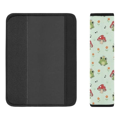 2PCS Breathable Car Seat Belt Pad for Elderly Support, Stroller Pushchair High Chair, Cute Frog Mushroom Seat Belt Cushion, Anti-Slip Pad - color: Pattern 805