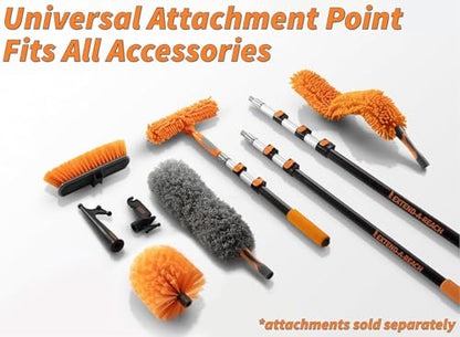 1.5-3 ft Long Paint Roller Extension Pole // Multi-Purpose Telescopic Extension Pole with Universal Twist-on Metal Tip // Lightweight & Sturdy Extendable Pole for Painting Dusting and Window Cleaning - size: 3 feet