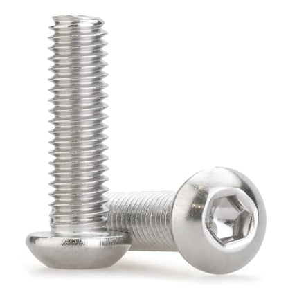 M2.5 x 10mm 100 Pcs Button Head Socket Cap Screws, 304 Stainless Steel (18-8), Fully Threaded, Bright Finish, Allen Hex Drive, Includes Hex Wrench, for Furniture, DIY, 3D Printing - size: M2.5 x 10mm-100 PCS