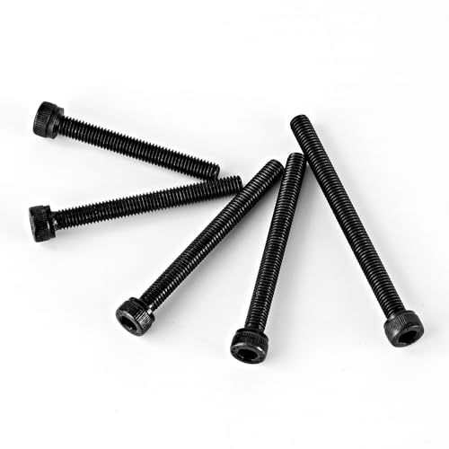 M5 x 40mm 45mm 50mm 55mm 60mm Hex Socket Head Cap Screws Bolts, 12.9 Grade Alloy Steel, Black Oxide Finish, Allen Socket Drive, Metric Machine Fully Threaded, Assortment Kit 30PCS - size: M5 x 40/45/50/55/60mm (30PCS)