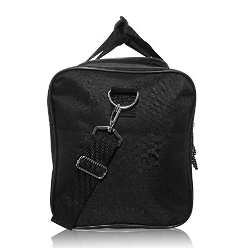 DALIX 17" Blank Duffle Bag Duffel Bag Travel Size Sports Durable Gym Bag - color: Black