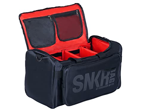 Sneaker Duffel Travel Bag for Men Shoe Bags for Travel Sneaker Bag Basketball Outdoor Sports Gym Bag Travel shoe bag With 3 Adjustable Compartment Dividers Travel Shoe Bags - color: red