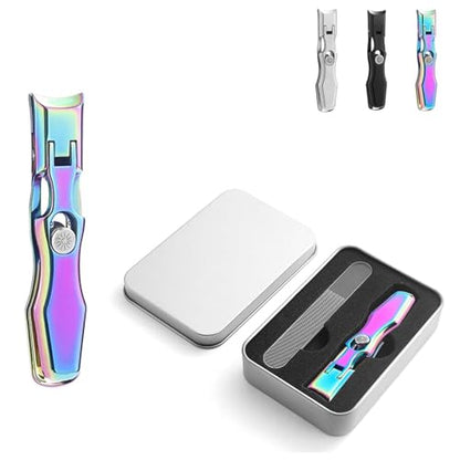 Nail Clippers, Stainless Steel Nail Clippers, Portable for Thick Nails - color: Color