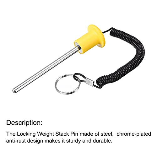 uxcell Weight Stack Pin with Pull Rope Magnetic Strengthen Training