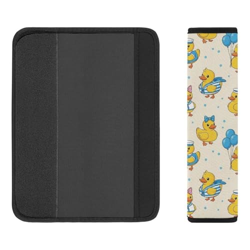 2 Pack Cute Rubber Duck Funny Seat Belt Cover Universal Fit Seat Belt Cushion for Kids, Stroller Pushchair High Chair, Neck and Shoulder Support - color: Pattern 746