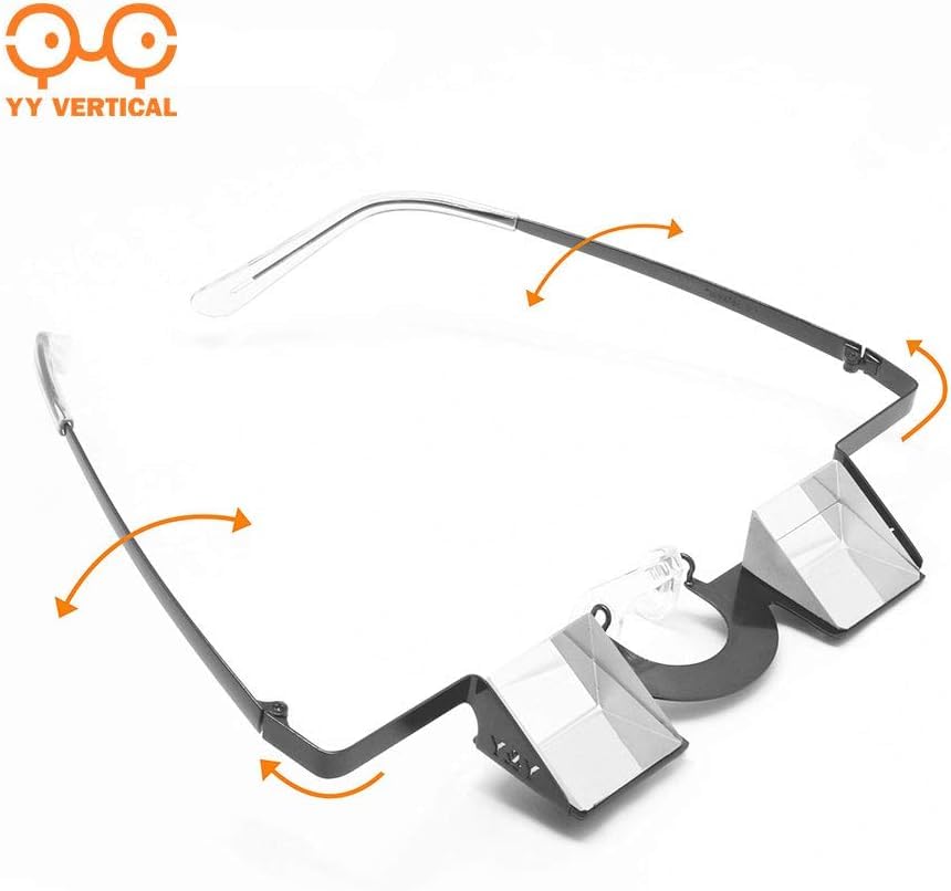 YY Vertical Belay Glasses for Rock Climbing – Upward Vision Prisms for Safe Belaying – Anti Neck Strain – Not for Reading - style: Classic Grey