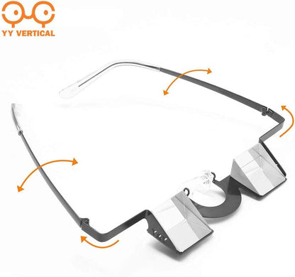 YY Vertical Belay Glasses for Rock Climbing – Upward Vision Prisms for Safe Belaying – Anti Neck Strain – Not for Reading - style: Classic Grey