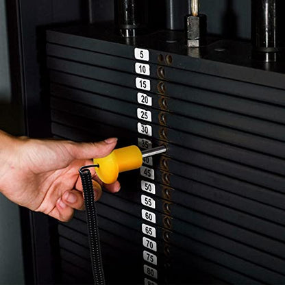 TreadLife Fitness Universal Weight Stack Pin for Commercial Gym or Home Gym | Heavy Duty Pin Insert | Health Club Grade Steel - style: Yellow