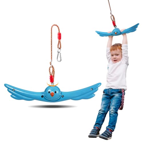 Ninja Twist Swing-360 Degree Handle Rotation Promotes Sensory Development, Arm Strength,Swingset Accessories Outdoor-Swing Spins Set (Blue) - color: Sky Blue