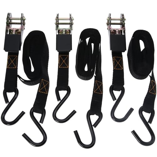 MUDDY Big Game Treestand Ratchet Strap Black 3PK - style: 3 Pack