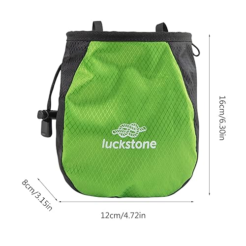 Rock Climbing Chalk Bag Adjustable Drawstring Chalk Bag Bouldering Chalk Bag Bucket for Rock Climbing Weight Lifting Portable Bouldering Chalk Bag Bucket