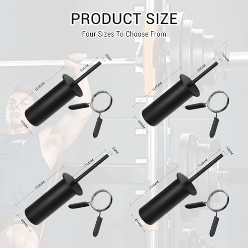 Weight Stack Pin with Spring Clip Collar – Gym Pin for Weight Stack Machine, Weight Stack Extender Pin Strength Training Equipment for Commercial Gym and Home Gym - color: Pin Dia:10mm Length:110mm