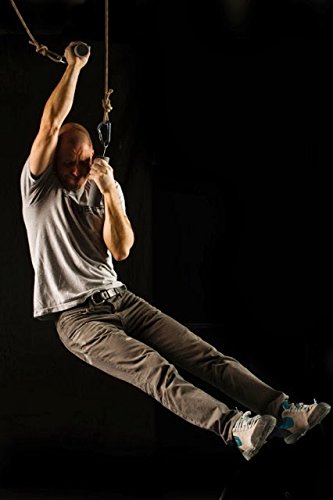 Atomik Climbing 2 inch Vertical Hanging Pipes Set of 2 in Red for Grip and Strength Training As Seen on American Ninja Warrior