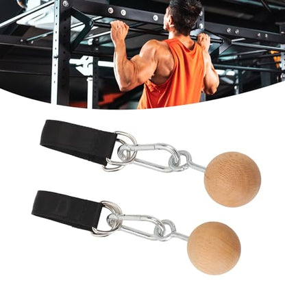 Tissting Pull Up Ball Grip, Wooden Nonslip Training Tool for Strength Enhancement - Versatile Home Gym Equipment for Arm and Hand Strengthening, Compact and Portable for Indoor and Outdoor Use