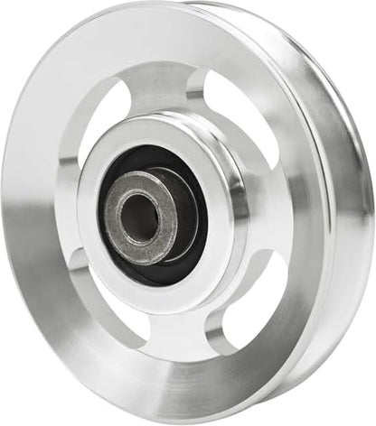 Aluminium Alloy Gym Pulley 90 mm，2‑Pack / 4‑Pack / 6‑Pack - color: Silver