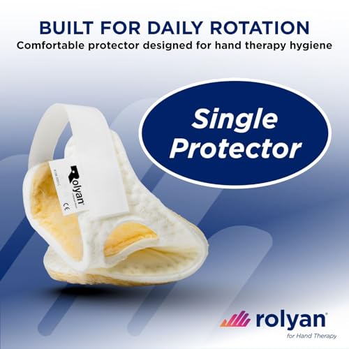 Rolyan Palm Protector with Finger Separators, Contracture, Left Hand | Sherpa-lined palm cushion with finger separators guards the palm and helps prevent finger contracture - size: With Finger Separator, style: Left Hand