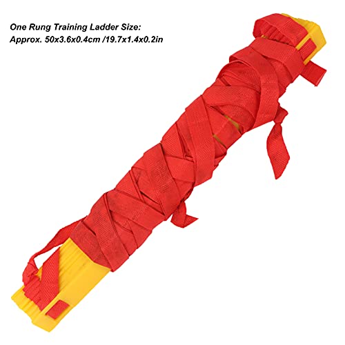7M 14 Rung Agility Speed Training Ladder, Football Soccer Fitness Drill Ladder with Storage Bag, Durable PP Plastic and Braided Belt for Athletes Coaches Outdoor Indoor