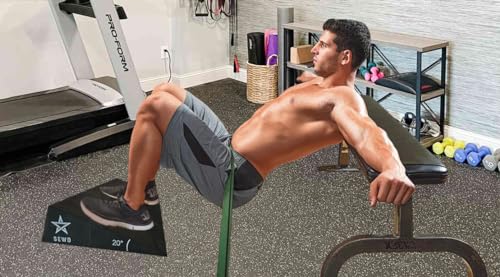 Squat Wedge by SEWD – Extra Large 20 Degree Slant Board for Heel Elevated Squat, Knees Over Toes, Deadlifts – Ideal Squat Wedge Block for Home Gym and Personal Trainers.