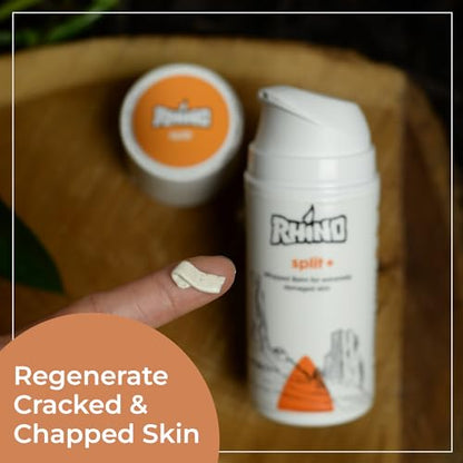Rhino Skin Solutions Split+ Hyaluronic Acid Cream – Intensive Care for Severely Damaged skin | Heal & Regenerate Cracked, Chapped Skin (3.4oz) - size: 3.4 Fl Oz (Pack of 1)