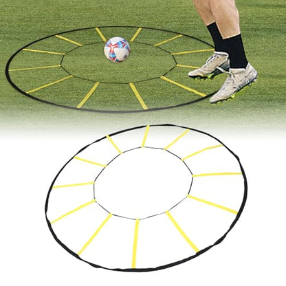 Circular Agility Training Ladder, 12 Rungs Nylon Speed and Agility Trainer for Soccer Basketball