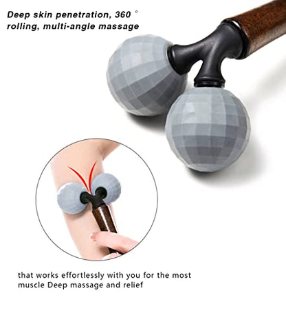 Relax Massage Roller - Body Massage Tools Myofascial Trigger Points Reduce Muscle Soreness Tightness Leg Cramps for Circulation, Stress, Arthritis and Hand Pain Relief & Recovery (Grey) - color: Grey