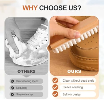 Rubber Shoe Brush for Cleaning, Polish Eraser Suede Brush for Shoes Boots Sneakers Bags Jacket Purse Sofa (2)