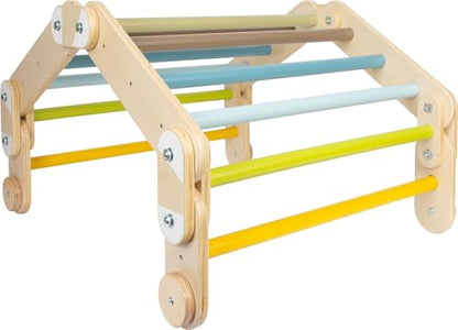small foot Triangle-Wall Climbing 2in1 Adventure, Wood, 4 Adapters, Movement, from 2 Years 12625, 150 x 64 x 10 cm
