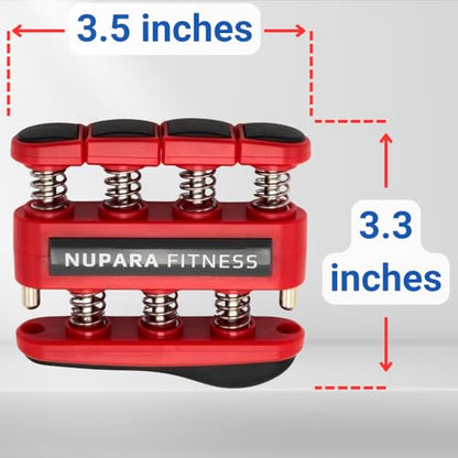 Grip Strength Trainer - Hand Strengthening Device, Forearm Strengthener, and Finger Trainer. Hand Gripper Strengthener and Guitar Finger Exerciser. - color: Lite