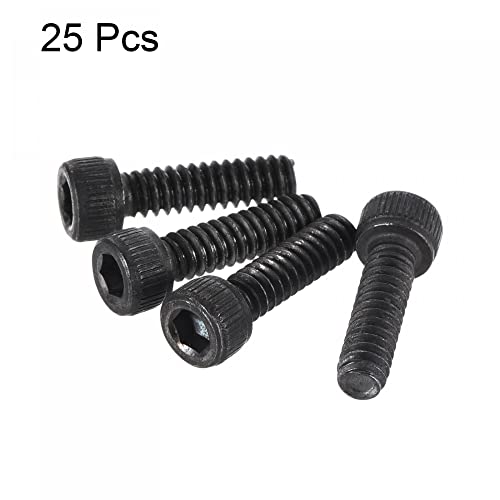 uxcell #6-32x1/2" Hex Socket Head Cap Screw Bolts 12.9 Grade Alloy Steel 25pcs - size: #6-32x1/2"