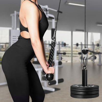 Weight Loading Pin with Carabiner Fit 1 inch and 2 inch Olympic Weight Plate for Fitness Strength Cable Pulley System LAT Lifting Pulldown Home Gym