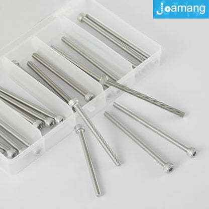 M5 x 60mm 65mm 70mm 75mm 80mm Socket Head Cap Screws Bolts, Stainless Steel 304, Metric Allen Hex Drive, Bright Finish, Fully Threaded, Assortment Kit 25PCS - size: Socket M5x60-80mm