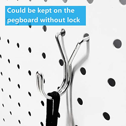 FRIMOONY Pegboard Hooks, with Bins, Peg Locks, for Organizing Various Tools, 188 PCS, 80 of Which are Locks - style: 188PCS