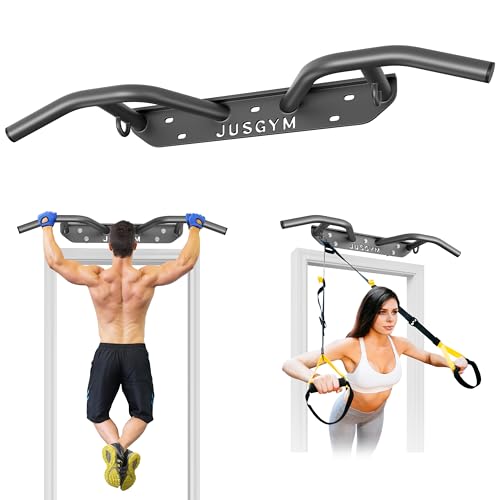 Wall Mounted Pull Up Bar with 600LBS Weight Capacity | Joist Mounted, Beam Mounted, Multifunctional Fitness Bar, Heavy Duty Chin Up Bar, Easy to Install