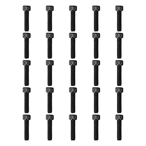 Atomik 3/8 x 1-1/2 inch Long Fully Threaded Alloy Steel Bolts 25 Pack Durable Hardware for Rock Climbing Holds 3/8-16 Allen Head Socket Cap Bolt Designed for Indoor Use Wall Supplies - size: 25 Pack 3/8x1.5 in. 3/8-16 Allen Head Black