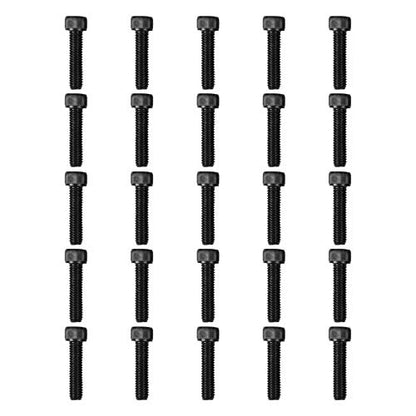 Atomik 3/8 x 1-1/2 inch Long Fully Threaded Alloy Steel Bolts 25 Pack Durable Hardware for Rock Climbing Holds 3/8-16 Allen Head Socket Cap Bolt Designed for Indoor Use Wall Supplies - size: 25 Pack 3/8x1.5 in. 3/8-16 Allen Head Black