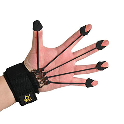 Elastic Silicone Finger Strengthener, 5 Hand Exerciser, Recovery Physical Equipment Workout Extension, Hand Grip Trainer Strength Stretching Rehabilitation - size: 60 lbs 5 finger cots