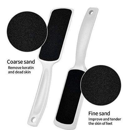 Foot File for Dead Skin - 3 Pack Professional Pedicure Tools Callus Remover for Feet, Dual-Sided Feet Scrubber Foot Care Products to Remove Callous Dead and Hard Skin for Both Wet and Dry Feet - size: 1 Count (Pack of 3)