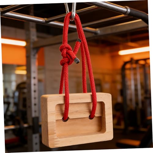 Uonlytech 2pcs Wooden Climbing Hangboard Finger Trainer for Rock Climbing Strength Building Portable Fingerboard Training Board for Indoor and Outdoor Use