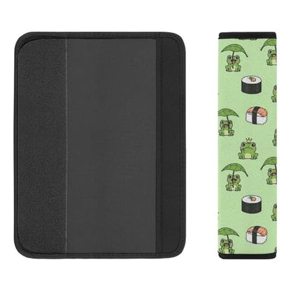 1 Pair Universal Fit Seat Belt Cover for Elderly Support, Most Cars, Frog Gifts Frogs Lovers Seat Belt Cushion, Neck and Shoulder Support - color: Pattern 1031