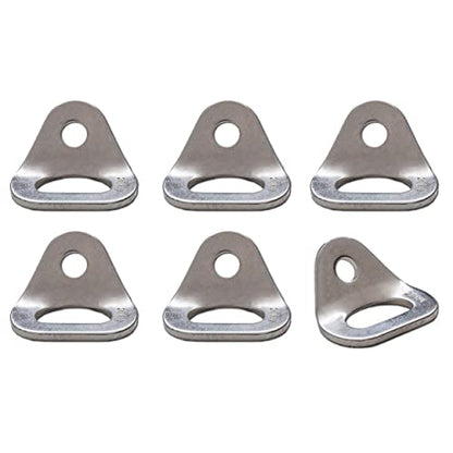 26kN Climbing Wall Bolt Hanger/Anchor/Tiedown for 3/8" Screw/Bolt Ideal for Rock Climbing and Home Gyms, Hammocks, Trailer Tie-Downs. Robust, Load-Bearing Steel Tie-Off - size: Six-Pack