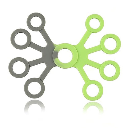 Finger Training Silicone Hand Expander Finger Hand Grip Finger Stretcher Trainer Strength Resistance-band Wrist Exercise Hand Expander Tool Forearm Rings Hand Exerciser Silicone Finger Stretcher Hand