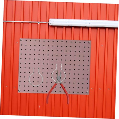 10pcs Heavy Duty Metal Pegboard Hooks Circular Design for Garage Craft Storage Hardware Accessories for Hanging Boards Strong Tool Hangers Organizer