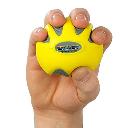 CanDo Digi-Squeeze Hand Exerciser, Yellow: X-Light Resistance, Small - color: Yellow: X-light, size: Small