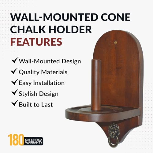 Hathaway Premier Cone Chalk Holder - color: Walnut Finish